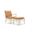 Silla Colonial OW 149 Roble Aceite Piel Loke 7050